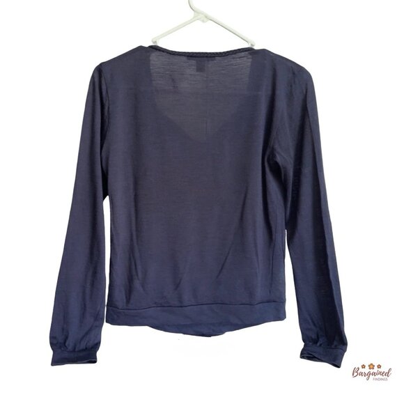 Louis Vuitton Women's Navy Blue Top Size Medium - Picture 2 of 7